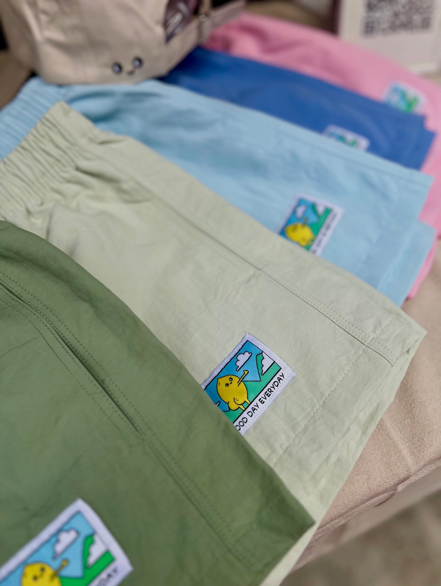 Everyday Nylon Shorts (Pistachio)